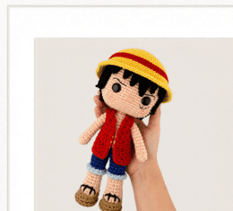 Amigurumi Pop Chibi, tamanho 20 a 25 cm